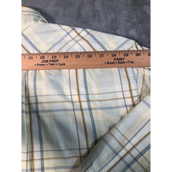 MARLBORO CLASSICS Shirt Mens Large Yellow Plaid Button Down Long Sleeve - Picture 12 of 12